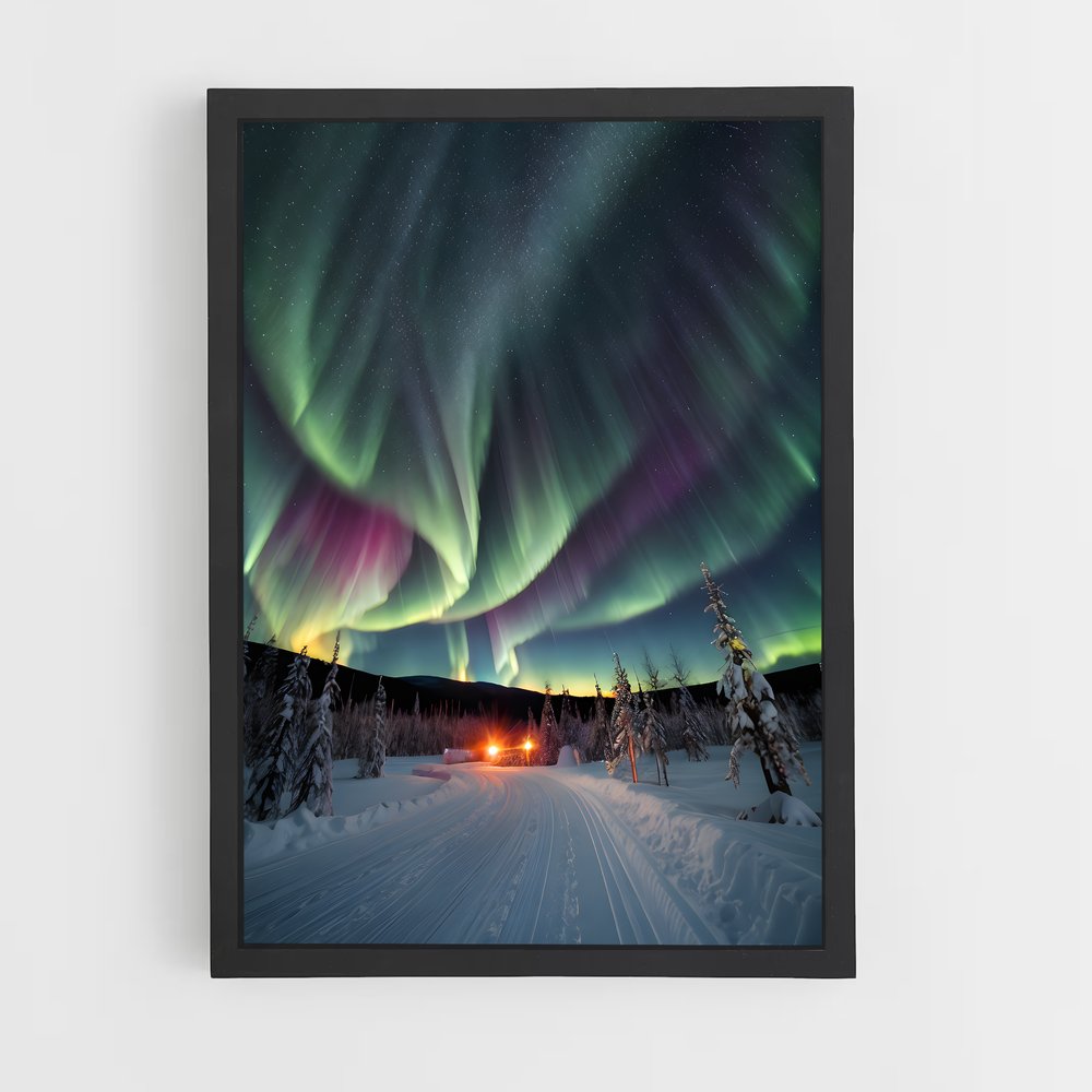 Poster Aurora australis éblouissante – affiche Univers (vue 2)